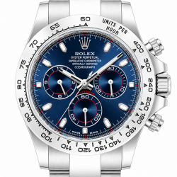 Rolex 18K White Gold Daytona 40MM Blue Dial 116509 Watch